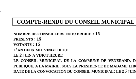 Réunions de conseil